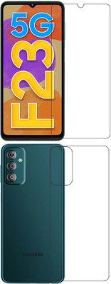 wooden craft Front and Back Tempered Glass for SAMSUNG Galaxy F23 5G {Flexible}, SM-E236BZGHINS,SM-E236B, SM-E236B/DS, Galaxy F23 5G(Pack of 2)