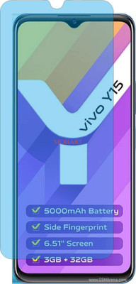 MOBART Impossible Screen Guard for VIVO Y15S 2021 (AntiBlue UV Light)(Pack of 1)