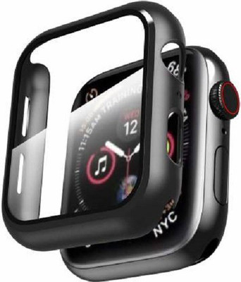 AVN Elite Tempered Glass Guard for Apple Watch 45mm Series 7 built-in Screen Protector With Bumper Case Cover Set(Pack of 1)
