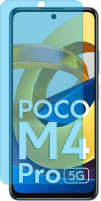 Fasheen Tempered Glass Guard for REDMI POCO M4 PRO 5G (AntiBlue UV Light)(Pack of 1)
