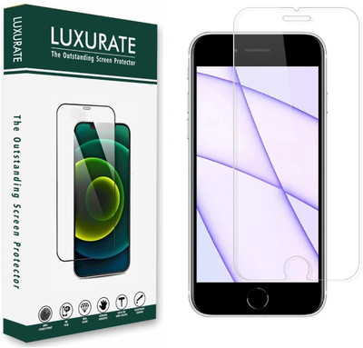 LUXURATE Tempered Glass Guard for Apple iPhone SE 3rd Generation(Pack of 1)