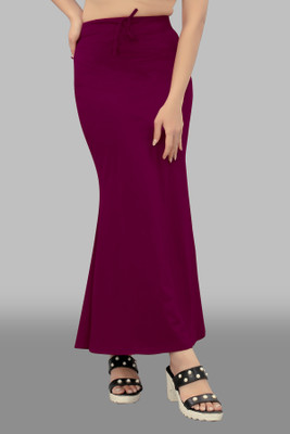 KERMIT S.H.FishCut_purple_M_Saree Shapewear shapewear petticoat For saree Lycra Blend Petticoat(M)