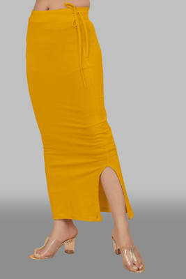 Ozberk Creation DASN._Dori_Mustard_M_Saree Shapewear shapewear petticoat For saree Lycra Blend Petticoat(M)