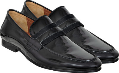 HX London loafers Slip On For Men(Black , 6)