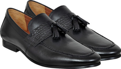 HX London loafers Loafers For Men(Black , 6)