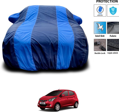 CODOKI Car Cover For Hyundai Eon (With Mirror Pockets)(Blue)