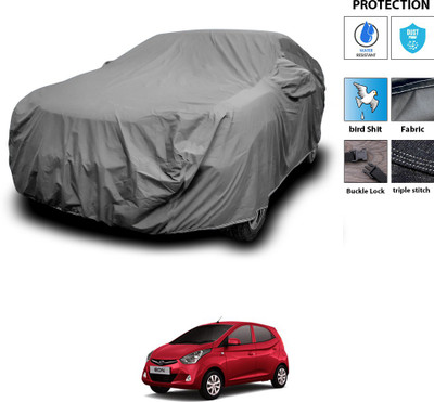 CODOKI Car Cover For Hyundai Eon (With Mirror Pockets)(Grey)