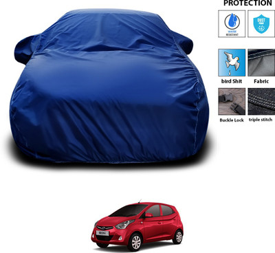 PAGORA Car Cover For Hyundai Eon (With Mirror Pockets)(Blue)