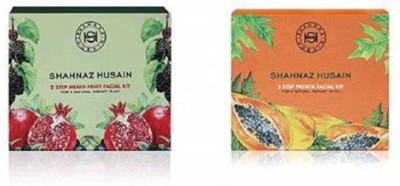 Shahnaz Husain 5 Step (Papaya + Mix Fruit) Facial Kit(2 x 50 g)