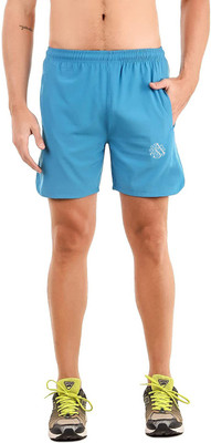 OORA Solid Men Light Blue Sports Shorts