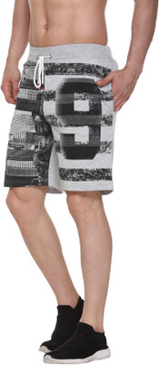 Keshavi Printed Men Grey Regular Shorts