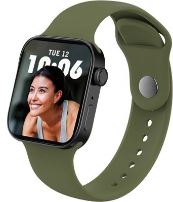 Time Up Set Your Photo as Watch Face ,Light Weight,, calling & BT Music, Fitness Female Smartwatch(Green Strap, M)