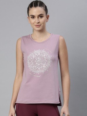 Enamor Casual Printed Women Purple Top