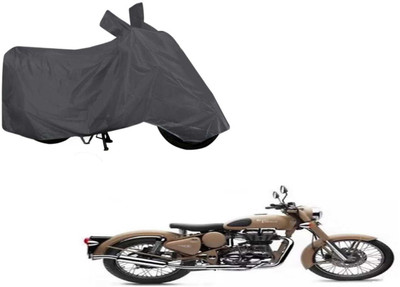 ESTHETIC Waterproof Two Wheeler Cover for Royal Enfield(Bullet Trials 350, Grey)