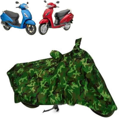 Arab Moto Waterproof Two Wheeler Cover for Honda(Gold Wing, Green)