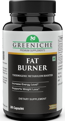 Greeniche Thermogenic Fat Burner with L-Carnitine, Garcinia, Green Coffee & Tea- 30 Caps(30 No)
