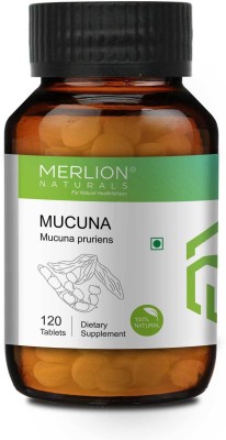 Merlion Naturals Mucuna Tablets Mucuna pruriens, All Natural, Pure Herbs 500mg x 120 Tablets(120 Tablets)