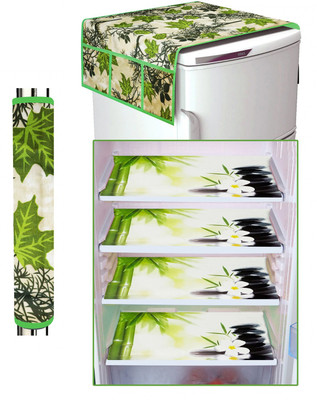 Flipkart SmartBuy Refrigerator  Cover(Width: 55 cm, Green, White)