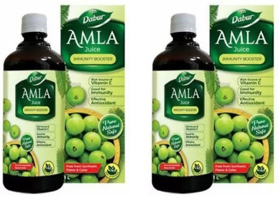 Dabur Amla Juice For Imuunity Booster(1 liter Each)(Pack of 2, 2 L)