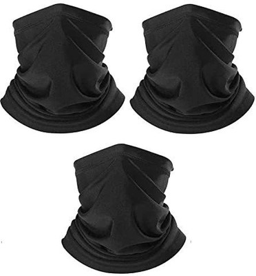 STYLE ACADEMY Men & Women Solid Bandana(Pack of 3)