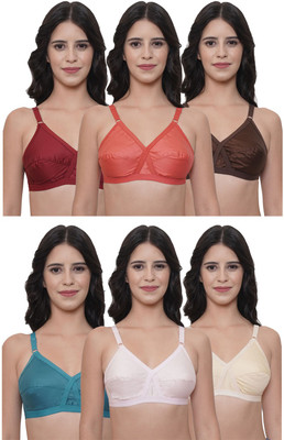 Nutex Sangini Women Full Coverage Non Padded Bra(Multicolor)