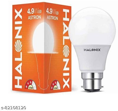 HALONIX 5 W Round B22 D LED Bulb(White, Pack of 6)
