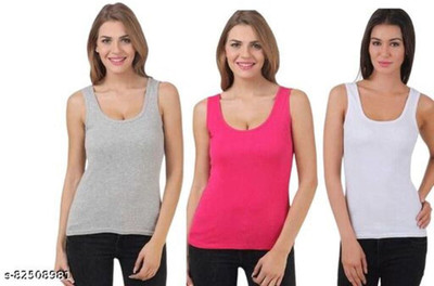 Pinkish Women Tank Top/Vest