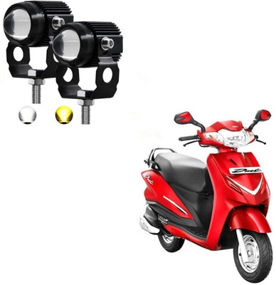 AUTOGARH Driving LED Fog Light For Hero moto corp duet Car Fancy Lights(Black, White)