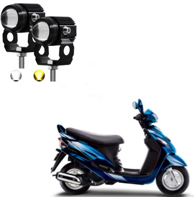 AUTOGARH Universal Dual Mini Driving Fog Light For Mahindra Rodeo Fog Lamp Motorbike LED for Mahindra (12 V, 18 W)(Rodeo)