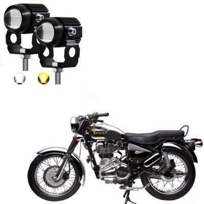 AUTOGARH Universal Dual Mini Driving Fog Light For Royal Enfield electra deluxe Fog Lamp Motorbike LED for Royal Enfield (12 V, 18 W)(Electric NYX e5)