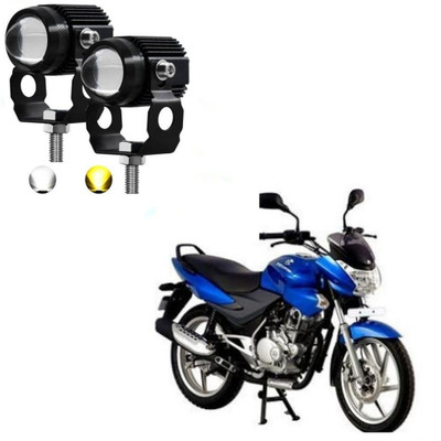 AUTOGARH Universal Dual Mini Driving Fog Light For Bajaj DTS-i Fog Lamp Motorbike LED for Bajaj (12 V, 18 W)(Discover 100 DTS-i)