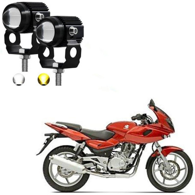 AUTOGARH Universal Dual Mini Driving Fog Light For Bajaj Pulsar 220 DTS-i Fog Lamp Motorbike LED for Bajaj (12 V, 18 W)(Pulsar 220 DTS-i)