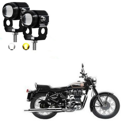 AUTOGARH Universal Dual Mini Driving Fog Light For Royal Enfield standard 350 Fog Lamp Motorbike LED for Royal Enfield (12 V, 18 W)(Bullet 350)