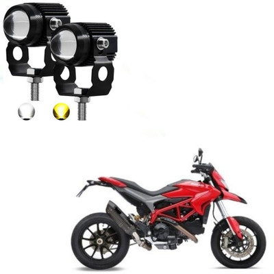 AUTOGARH Universal Dual Mini Driving Fog Light For Ducati Hyperstrada 939 Fog Lamp Motorbike LED for Ducati (12 V, 18 W)(Hyperstrada)