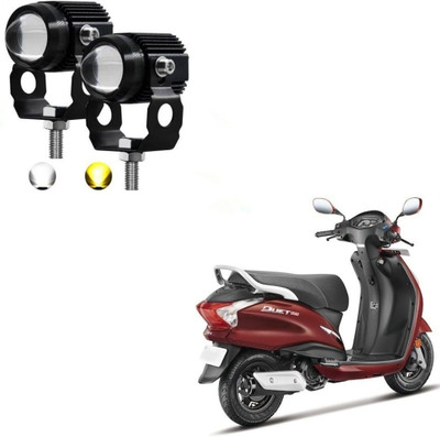 AUTOGARH Driving LED Fog Light For Hero electric NYX E5 Car Fancy Lights(Black, White)