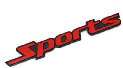 Cloudsale Sticker & Decal for Car(Red, Black)