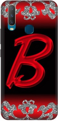 3D U PRINT Back Cover for VIVO Y17,VIVO 1902 B letter,B name B word(Red, Waterproof, Pack of: 1)