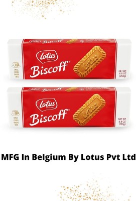 Lotus Biscoff Original Caramelised Biscuits, The Original Speculoos (IMPORTED) (500 G) Plain Biscuit(2 x 250 g)