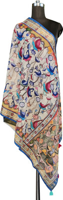 KAHIRAA WHOLETEX Cotton Blend Printed Women Dupatta