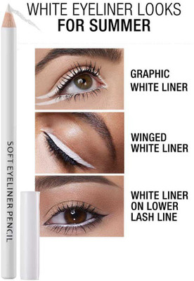 MYEONG Easy White Eyeliner Makeup Looks 1.3 g(WHITE)