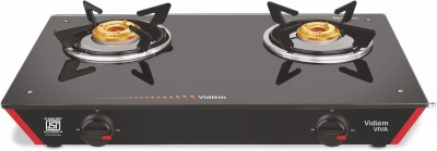 Vidiem Glass Manual Gas Stove(2 Burners)