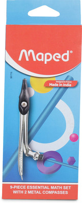 Maped 9 Pience Essentials Geometry Box(Multicolor)