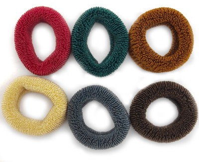 Aizelx cotton_rubber_hair_bands_6 Rubber Band(Multicolor)