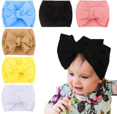 BABYMOON Kids Girls Hairband (Pack of 6) Baby Headband Hair Accessories Head Band(Multicolor)