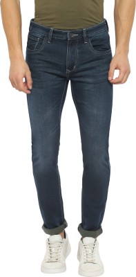 TURTLE Tapered Fit Men Dark Blue Jeans