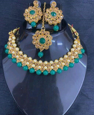 AD Fashion Store Alloy Gold-plated Multicolor Jewellery Set(Pack of 1)