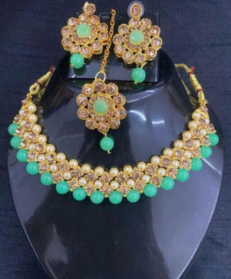 Zooni Collection Alloy Gold-plated Gold Jewellery Set(Pack of 1)