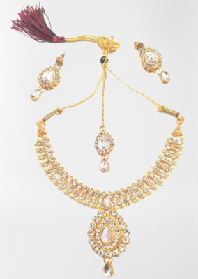 AD Fashion Store Alloy Gold-plated Multicolor Jewellery Set(Pack of 1)