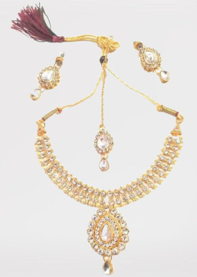 AD Fashion Store Alloy Gold-plated Multicolor Jewellery Set(Pack of 1)