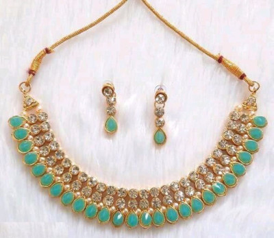 Zooni Collection Alloy Gold-plated Gold Jewellery Set(Pack of 1)